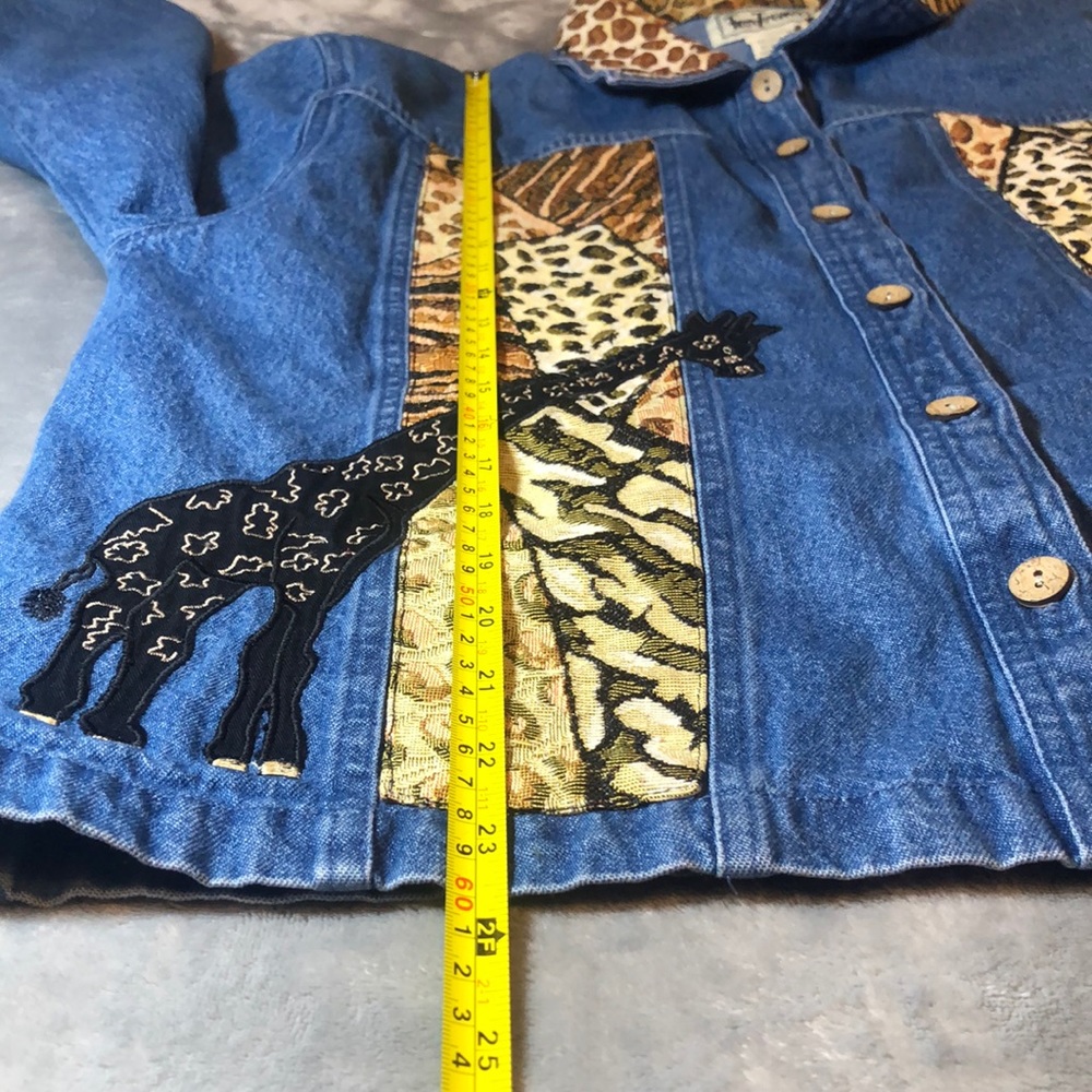Jean Jacket Giraffe 🦒 Zebra 🦓  design - Picture 10 of 13